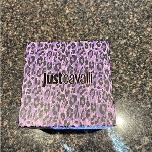 Just Cavalli Purple Leopard Print Watch or Bracelet Gift Box